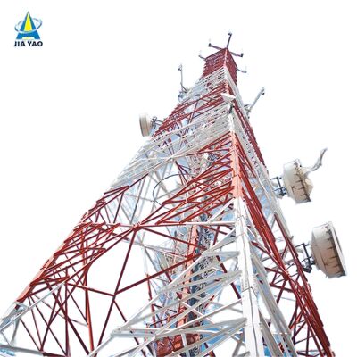 4 Legged Angular Steel Tower designed to meet ANSI TIA and EN standards offering support for telecom and power infrastructure projects
