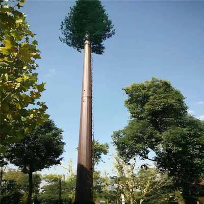 전기 통신 마이크로 웨이브 및 환경 모니터링 장비를 지원하는 통합 케이블 관리 및 숨겨진 플랫폼과 함께 바이오닉 트리 타워