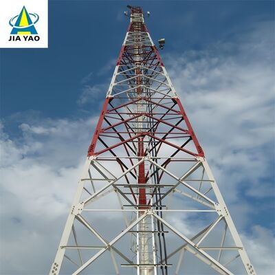 공업 단지 5G 기지국을 위한 32M 번개 보호 3 다리가 있는 각 철탑