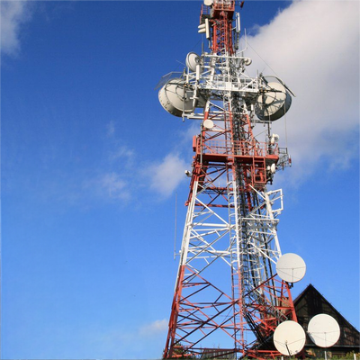 전자 상거래 산업 단지 5G를 위한 20M 30M 45M 뜨거운 딥 아연 도금 4각 철탑