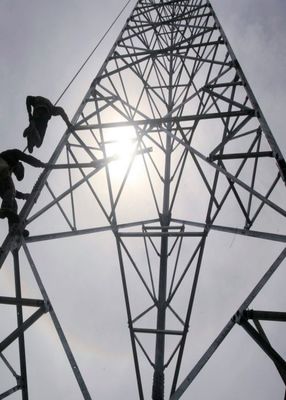 4G 5G 무선 통신 통신 태양광 전기 통신 라디오 3 다리 각형 철탑