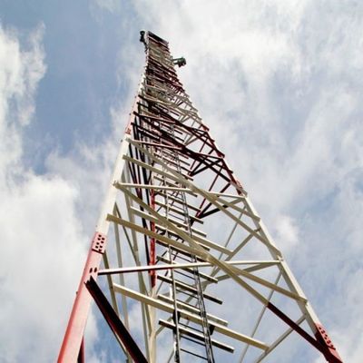 모바일 와이파이 네트워크 4G 5G GSM 라디오 신호 4 다리 각 강철 통신탑 통신