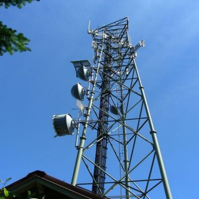 튜버 통신 스틸 3 다리 탑 이동 통신 네트워크 4G 5G 신호 라디오 안테나 삼각형 통신 탑 및 액세서리