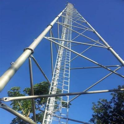 30m 파이프 와이파이 3 다리 튜버 스틸 타워 레티스 무선 마스트 마이크로 웨브 통신 안테나 타워
