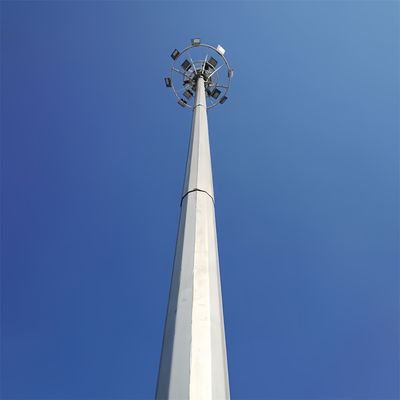 통신 20 30 40 M 자기 지원 안테나 마스트 4G 5G 와이파이 모노폴 통신 타워