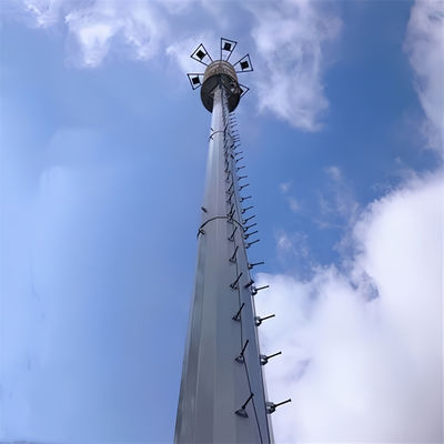 ISO 1461 15 20 30 40 50 M 미터 4G 5G 스탠드 셀 신호 기둥 등반 사다리 자부지원B 모노폴 안테나 타워