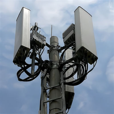 통신 20 30 40 M 자기 지원 안테나 마스트 4G 5G 와이파이 모노폴 통신 타워