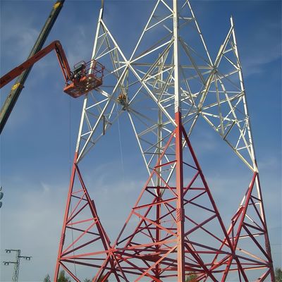 50 60 70 80 미터 3G 4G 5G 마스트 안테나 보호소 4 다리 격자 자부조직 철강 구조 통신탑