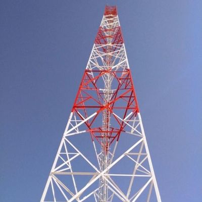 자기 지원 장거리 무선 전화 통신 강철 타워 송신기 수신기 GSM 강철 격자 통신 타워