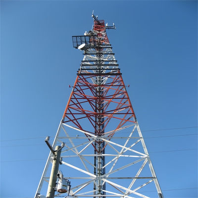 10 - 60 M 미터 자급자족 인터넷 5G 통신 타워 안테나 3 다리 타워