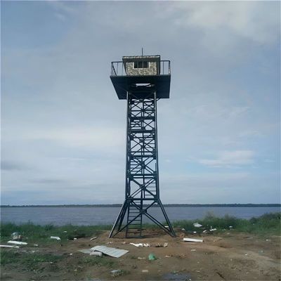 화재 관측 숲 전망 보안 경비탑 120ft 자기 지원 각 강철 플랫폼