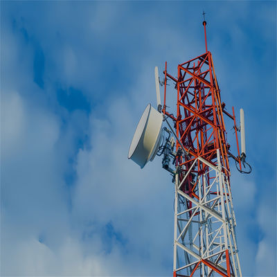 A36 Astm 60 M 미터 4 다리 강철 마이크로 웨이브 통신 타워 50 피트 자기 지원 타워