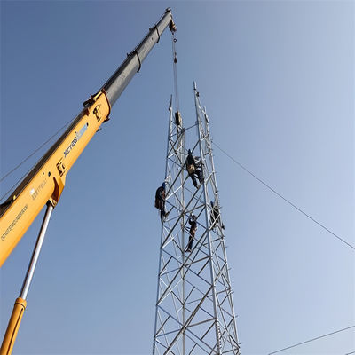 4g 무선 야외 TV 휴대 전화 통신 위성 마이크로 웨이브 라디오 안테나 레티스 타워 4 다리 각 타워