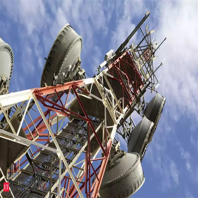5G 네트워크 와이파이 안테나 베이스 스테이션 자립 안테나 타워 4 다리 셀룰러 야외 TV 타워