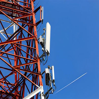 작업 플랫폼 태양광전력 GSM 기지 통신 안테나 타워 4 다리 철 격자 타워