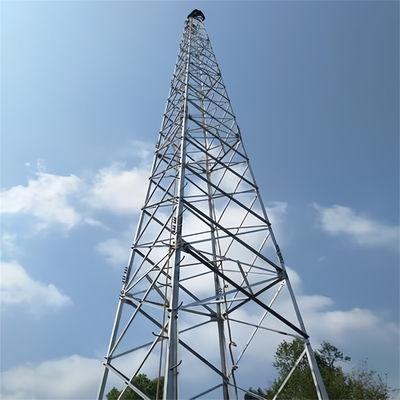 강철 트러스 타워 톱니형 Gsm 구조 통신 4 다리 각형 강철 타워