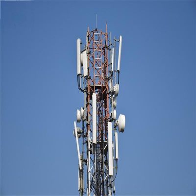 60m 4 Leg Galvanized Self Standing Antenna Tower Angle Broadcast 마이크로 웨이브 라디오 최고 통신 타워
