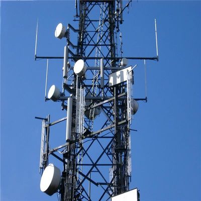 60m 4 Leg Galvanized Self Standing Antenna Tower Angle Broadcast 마이크로 웨이브 라디오 최고 통신 타워