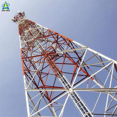 제조사 4 다리 철기 기둥 5km 와이파이 송신기 및 수신기 각색 격자 마이크로파 무선 지원 라디오 타워