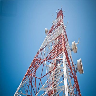 무선 5G 안테나 타워 4 다리 각 강철 철자 자부조선 타워
