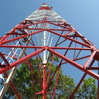 무선 5G 안테나 타워 4 다리 각 강철 철자 자부조선 타워