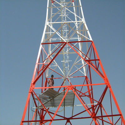 무선 5G 안테나 타워 4 다리 각 강철 철자 자부조선 타워