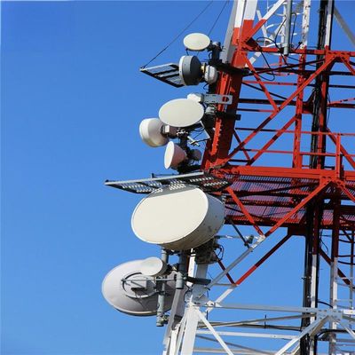 4 다리 각 강철 철 자생 통신 라티스 타워 &amp; 인터넷 ISP 무선 5G 안테나 타워