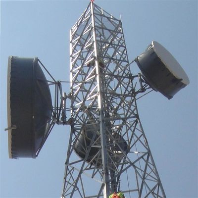 72m 4 다리 강철 격자각형 이동통신탑 ASTM A36 A572 Gr50