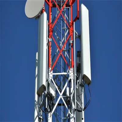 60m 레티스 라디오 타워 각형 핫 디프 젤로화 스틸 4 다리 통신 안테나 타워