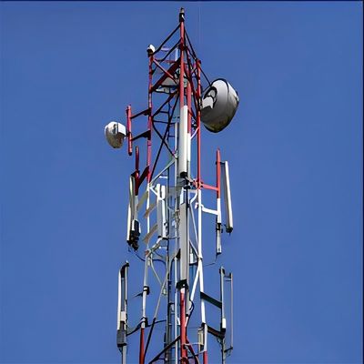 GSM 기지국 Vhf Uhf 라디오 통신 안테나 3 다리 튜버 철탑
