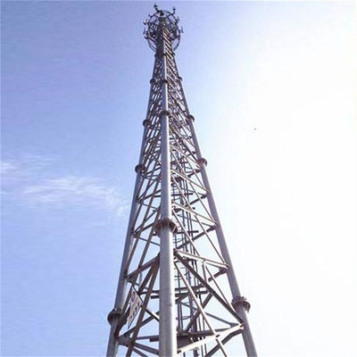 통신 안테나 GSM 와이파이 네트워크 자부족 셀 타워 3 다리 튜블러 셀룰러 마이크로 웨이브 통신 타워