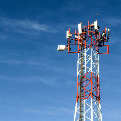 스틸 라티스 5G 와이파이 통신 튜블 안테나 타워 3 다리