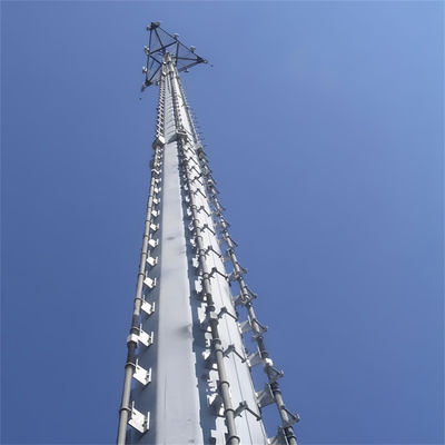 안테나 통신 모노폴 타워 5-80M ASTM A123/ ISO 1461 감전 표준