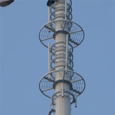 자급자족 가격 Wifi 장거리 휴대전화 작업 플랫폼 마이크로 웨이브 안테나 강철 모노폴 타워