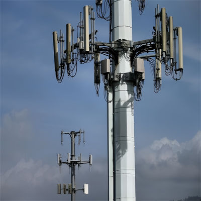 20미터 25미터 30미터 안테나 통신 철강 독점탑 Q345B / A572 재료
