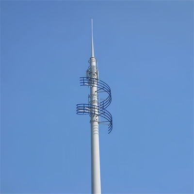 장비 젤리화 톱니형 튜버 셀 GSM 안테나 통신 통신 철강 모노폴 타워