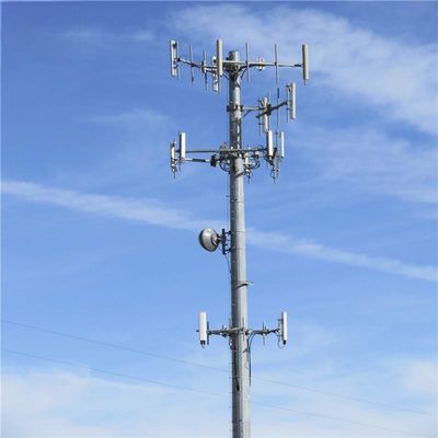 전기통신 WIFI 휴대용 GSM 기지국 타워 모노폴 30미터 마이크로파 웨이브 가이드 전송