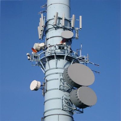 전기통신 WIFI 휴대용 GSM 기지국 타워 모노폴 30미터 마이크로파 웨이브 가이드 전송