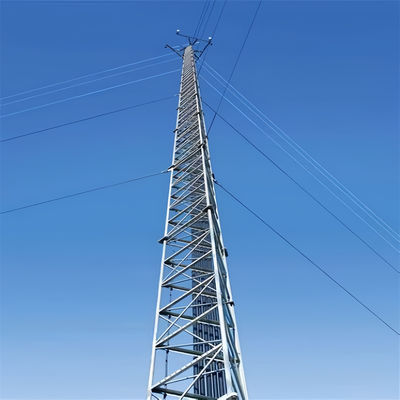 3 다리 네트워크 라디오 5G 안테나 가이드 와이어 타워 삼각형 진열 철