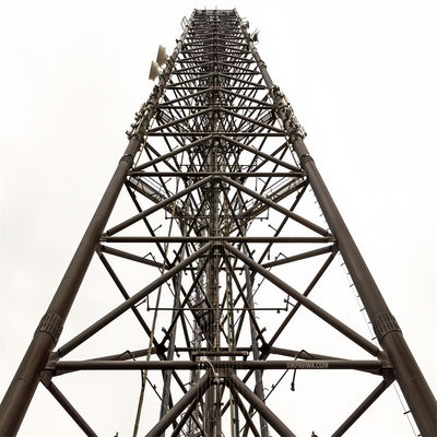 3 다리 네트워크 라디오 5G 안테나 가이드 와이어 타워 삼각형 진열 철