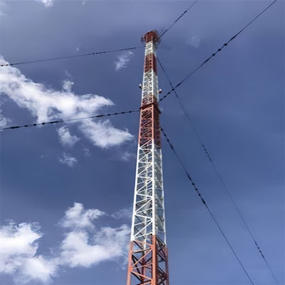 GSM 야외 안테나 타워 통신 스틸 가이드 스톨 타워 30m 레이스 삼각형 삼각형 막