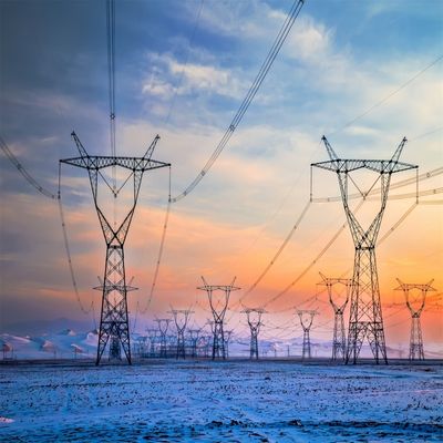 고전압 전력 전송 라인 타워 10KV 33KV 66KV 110KV