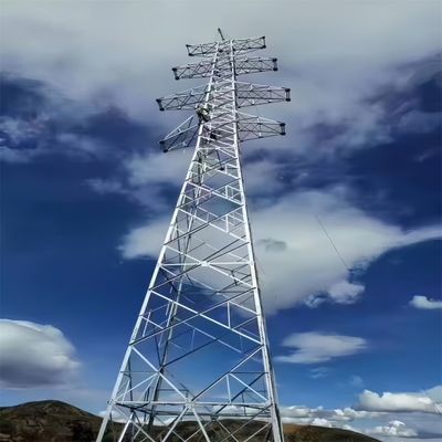 110KV 220KV 핫 디프 진열 된 대형 전력 라인 타워 고전압 전기 타워