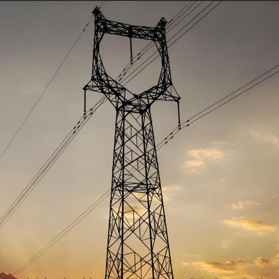 110KV 220KV 핫 디프 진열 된 대형 전력 라인 타워 고전압 전기 타워