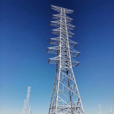 33KV ~ 110KV 전력 전송 타워 각기 철 타워 30-180 km/h 풍속