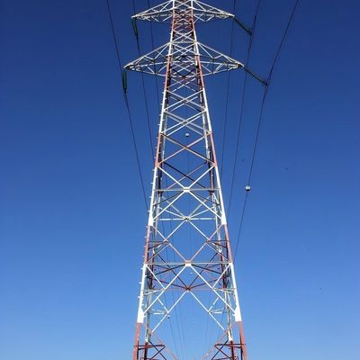 서브 스테이션 구조 고전압 전력 타워 진열 전력 기둥 선 전류 전구 띠 철각 타워