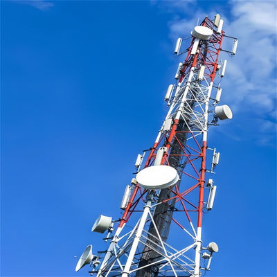 3 다리 튜버 스틸 타워 모바일 네트워크 4G 5G 신호 라디오 전송 타워