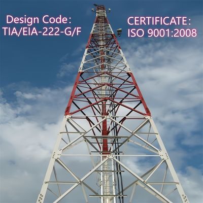 3 Legs Angle Communication Tower Galvanized Steel 30m Anti Rust 5G Signal Outdoor Urban Coverage