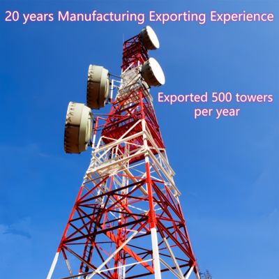 80m 격자 4발 타워 자부지식 철화 통신 타워 통신