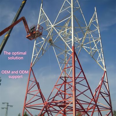 12m 30m 45m 4 다리 앵글러 스틸 자부지 Gsm Cdma Lte Isp 안테나 통신 Bts 쉽게 설치 된 라티스 타워